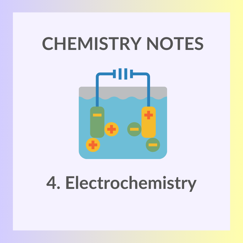 Study Notes | IGCSE Chemistry 0620 | 4. Electrochemistry