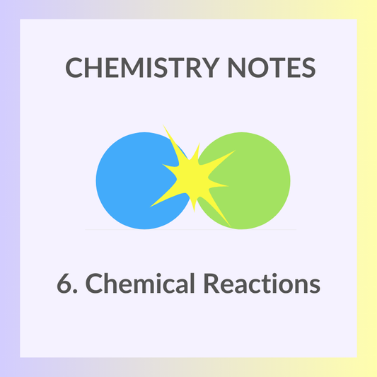 Study Notes | IGCSE Chemistry 0620 | 6. Chemical Reactions