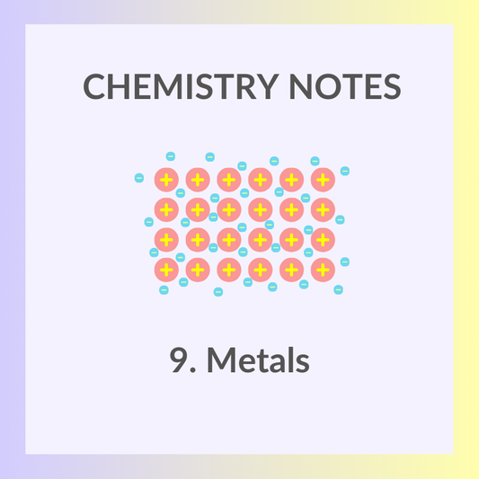 Study Notes | IGCSE Chemistry 0620 | 9. Metals